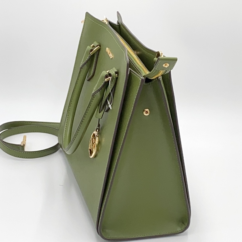 MICHAEL KORS HOPE LARGE SATCHEL EVERGREEN - Picture 7 of 16